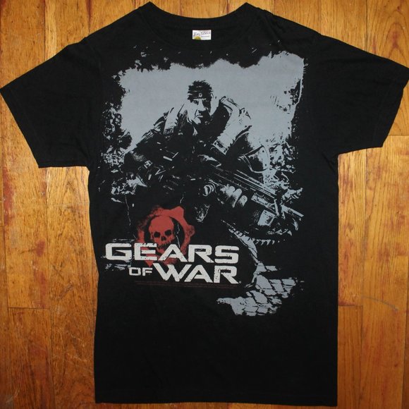 2x BNWOT 2007-08 Gears Of War 1& 2 Video Game Promo Shirts - Picture 2 of 9